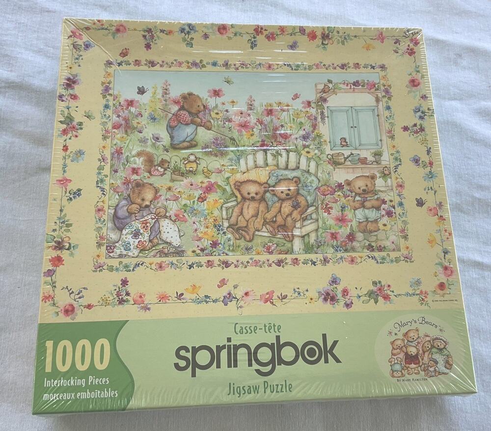 Springbok Mary’s Bears 1000 Pc Jigsaw Puzzle PZL4700 Mary Hamilton 2000 Sealed